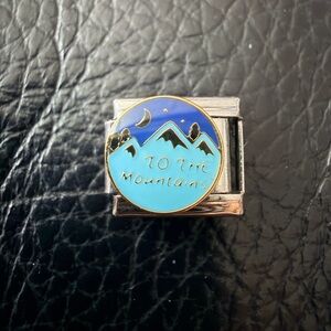 “To the Mountains” Italian Charm – Night Sky Mountain Scene